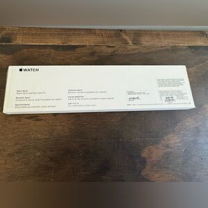 Apple Watch Sport Band - Black and White Packaging